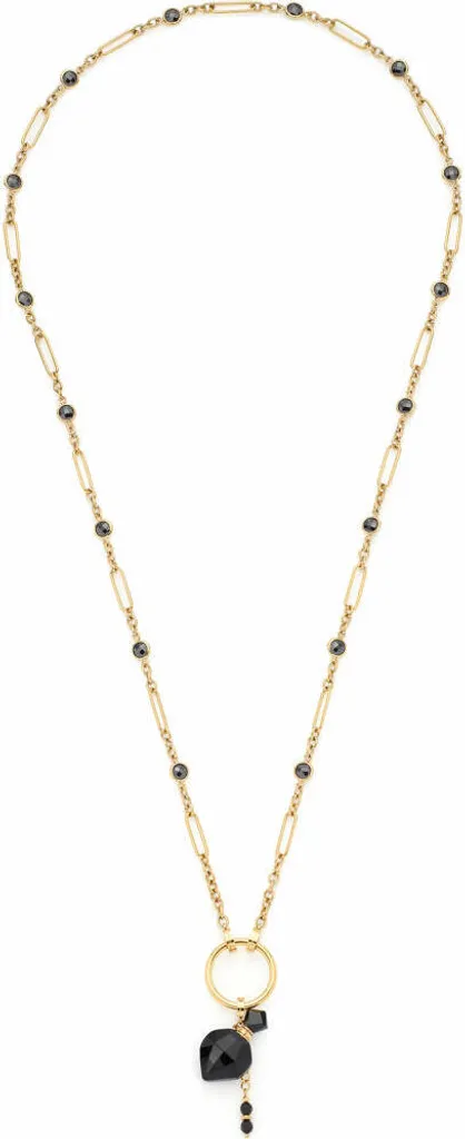 Leonardo Jewels Halskette 80 gold Delica Clip&Mix, Kette, Schmuckkette, Modeschmuck, Edelstahl IP gold, Glasperlen, 024439