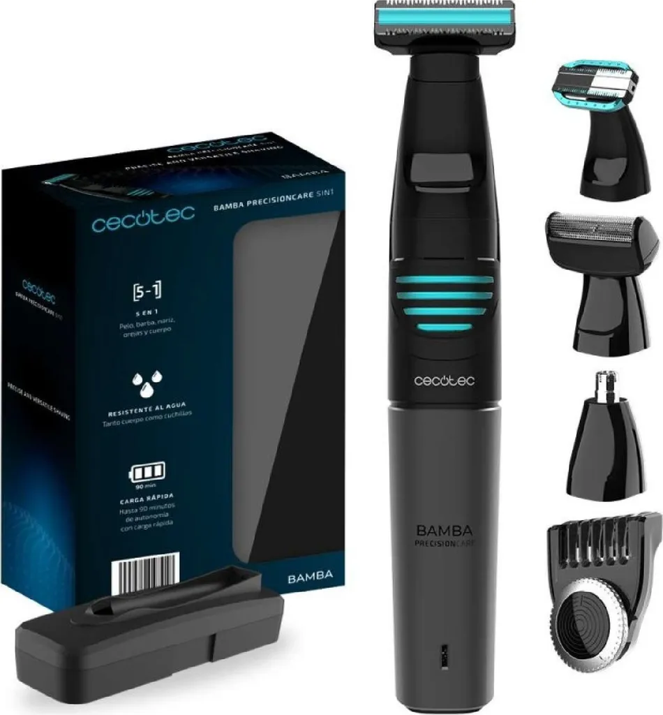 Tondeuse multifonction 5 en 1 Cecotec Bamba Precisioncare pour Homme Noir