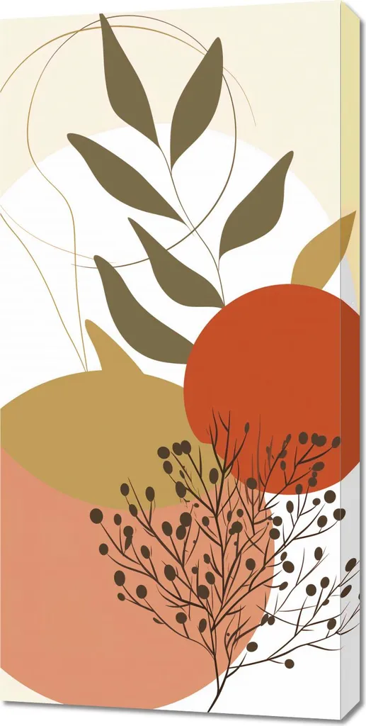 Tableau Image 50 x 100 cm Impression automnale pour déco murale zen