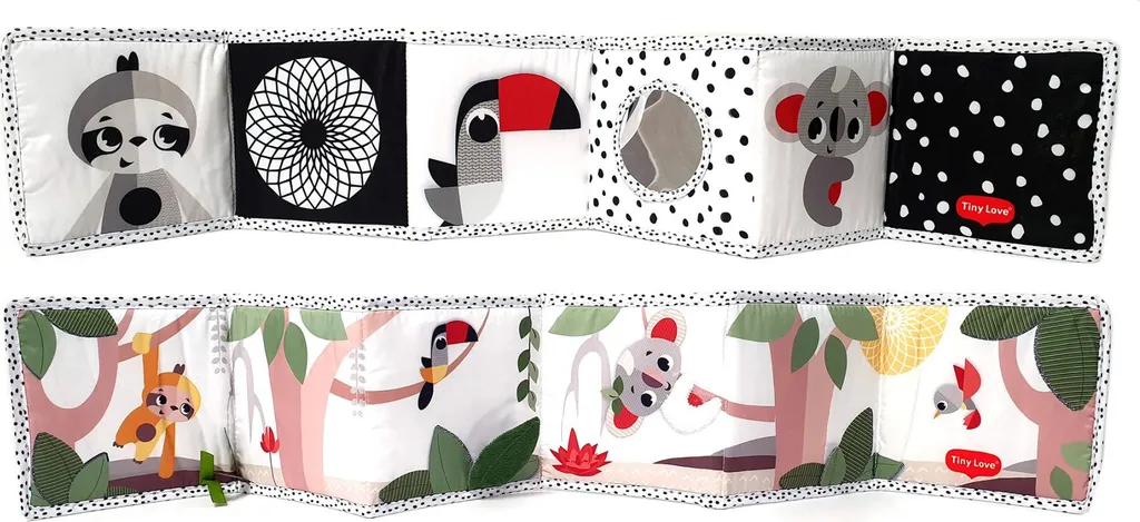 Livre d'Éveil en Tissu Boho Chic avec Activités Sensorielles et Sons