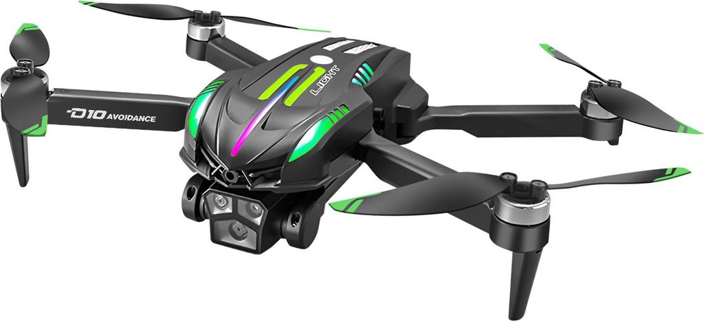 Avizar, Faltbare HD-Drohne mit Auto-Follow und leisem Motor stabiler Flug, Schwarz