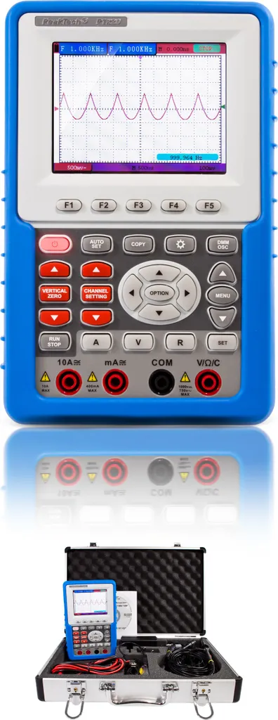 Oscilloscope portable 20 MHz PeakTech P 1220 avec multimètre intégré