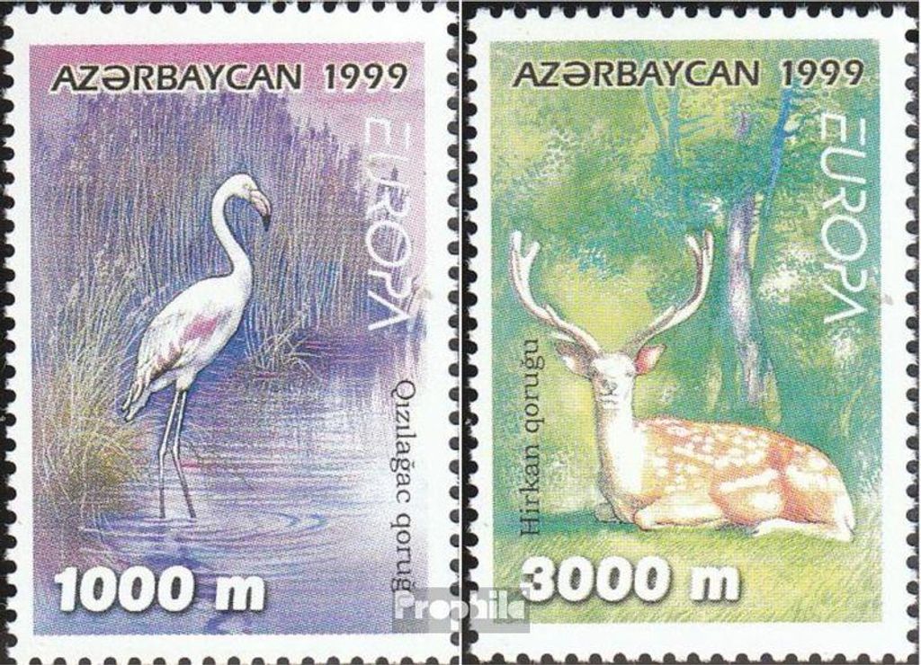 Briefmarken Aserbaidschan 1999 Mi 442-443 (kompl.Ausg.) postfrisch Nationalparks
