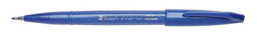 Pentel SES15C-C Sign Pen Brush Blu | Penna Pennello per Lettering