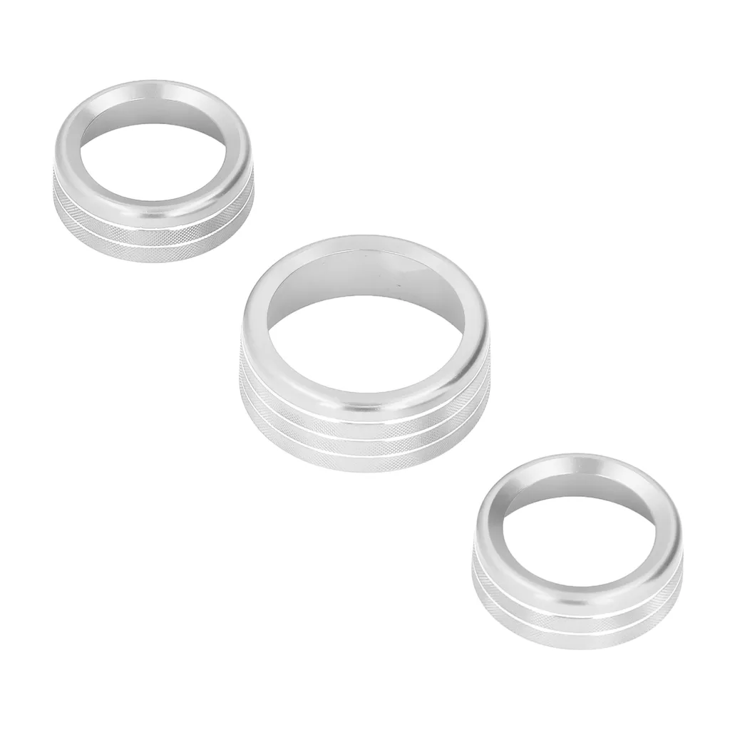 Copertura del pulsante dell'aria condizionata, finiture della copertura dell'interruttore di CA, copertura della manopola del pulsante del CD, anello della manopola del pulsante del CD, audio decorazione del pulsante dell'aria condizionata, accessori interni automobilistici - 3