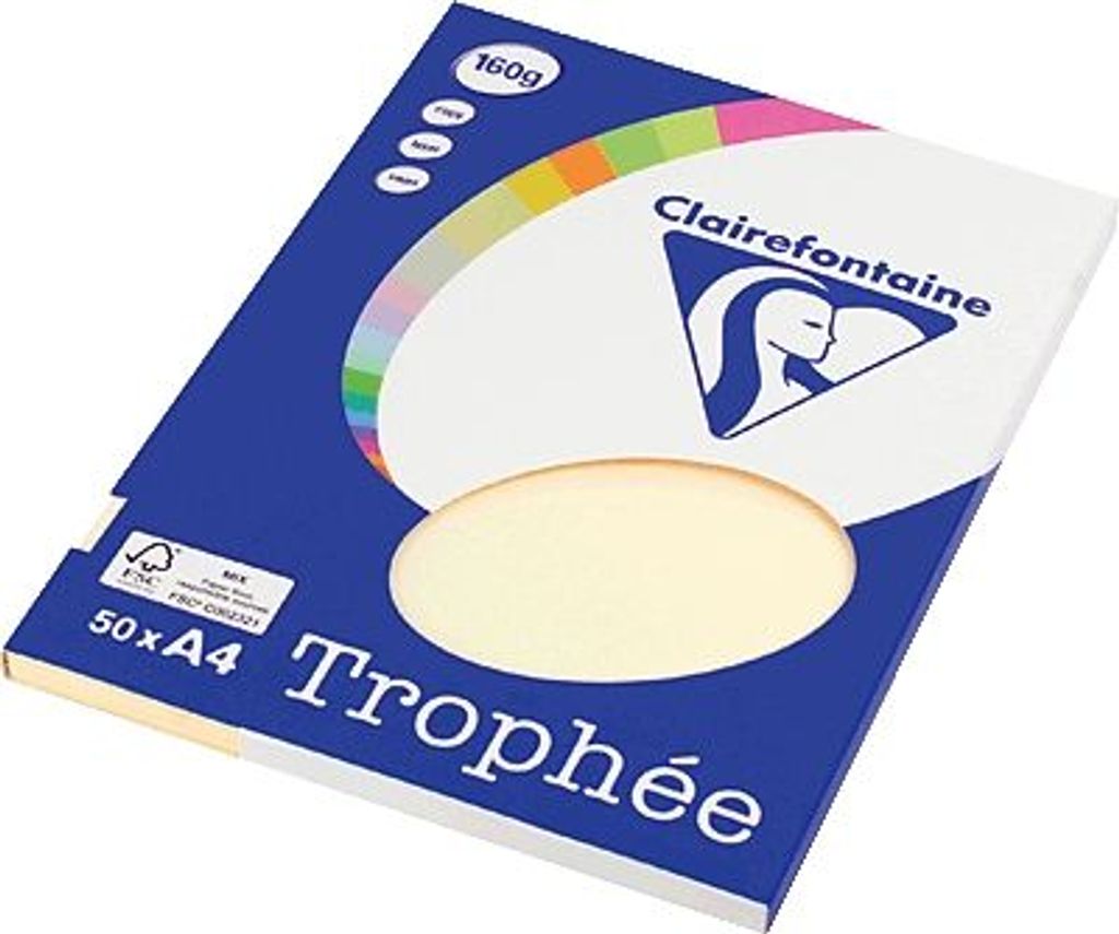 Clairefontaine Papier PPP A4 160G 50BL Sand