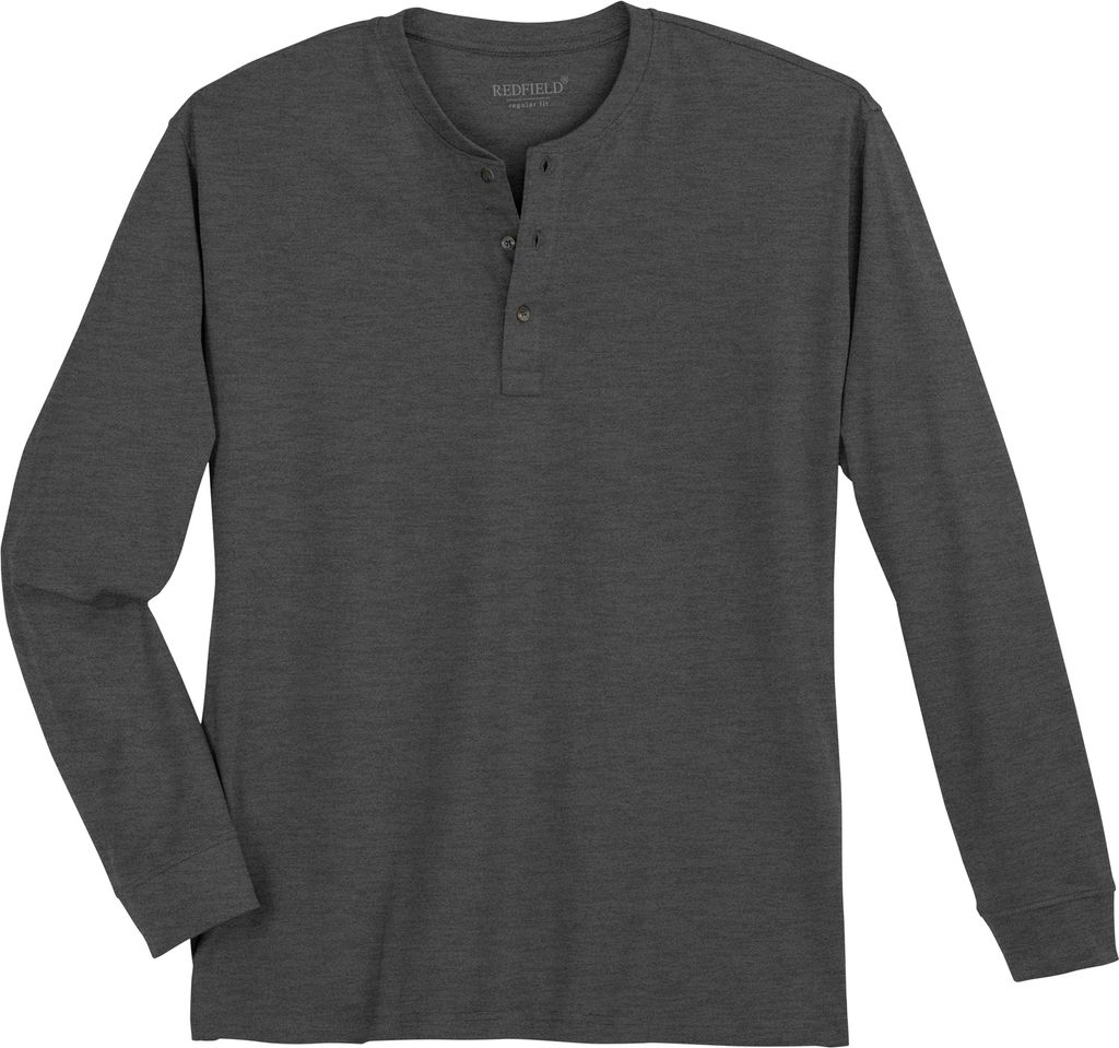 Redfield XXL Serafino Longsleeve anthrazit melange