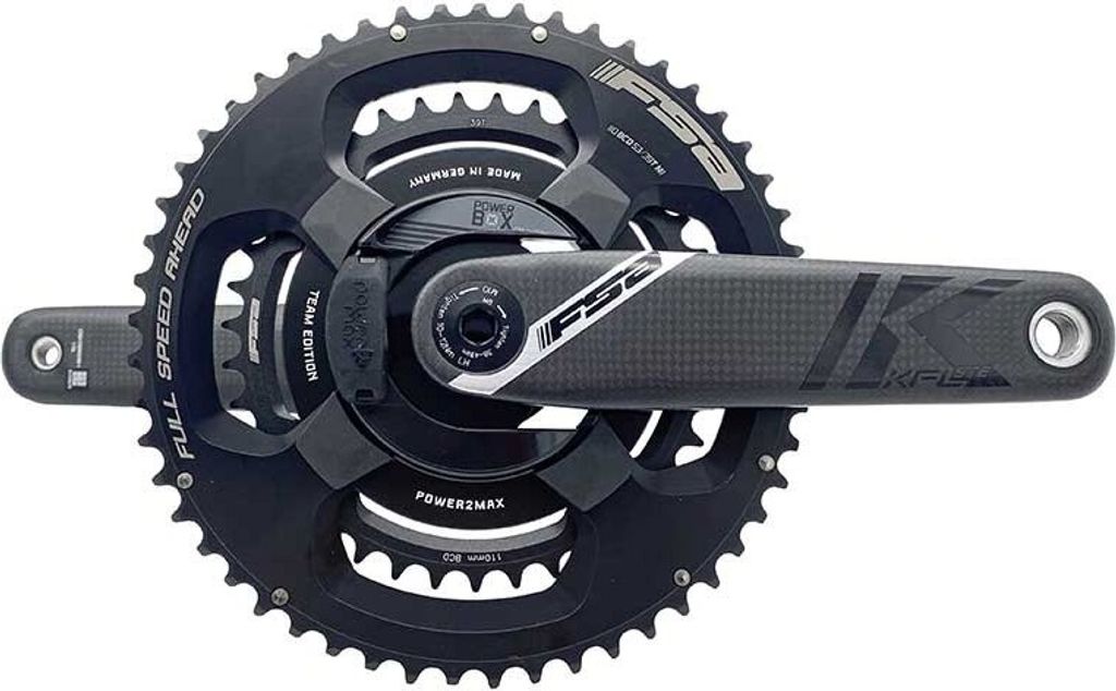 Fsa K-force Team Powerbox Direct Mount Kurbelgarnitur Mit Leistungsmesser Silber 175 mm / 52/36t Silber 175 mm
