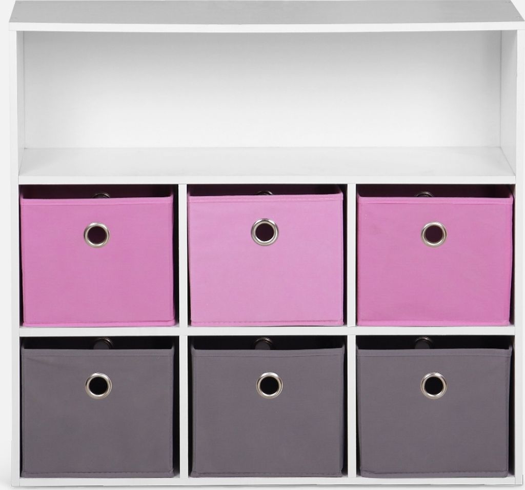sweeek - Kinderschrank in weiß - Rosa Produktbild 4