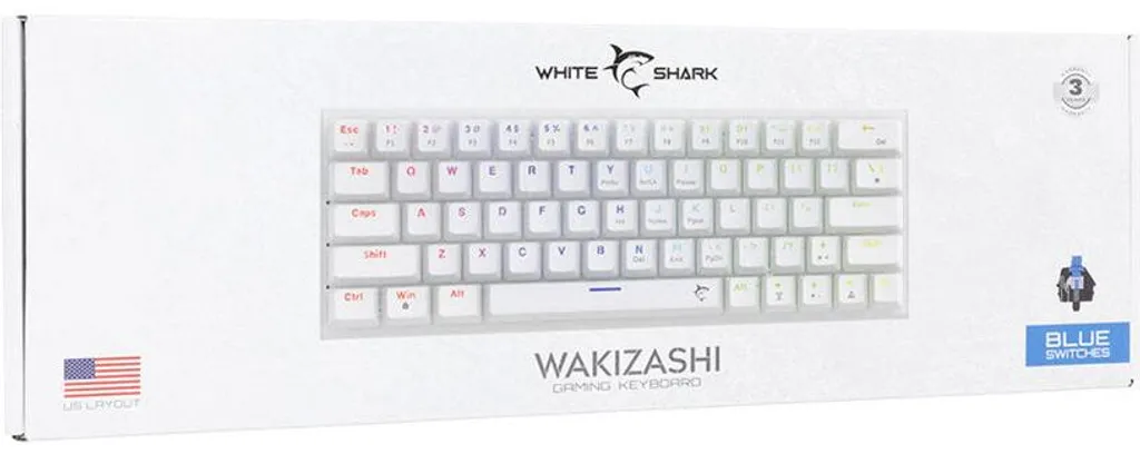 Wakizashi 2 blanc Requin blanc US idéal pour décor zen japonais