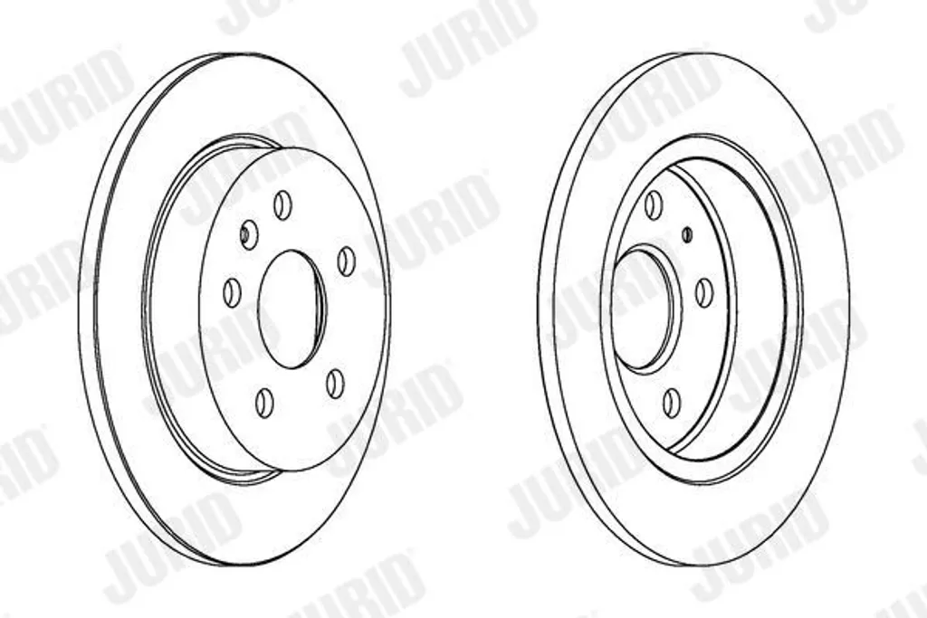 Jeu de disques de frein ventilés JURID pour OPEL INSIGNIA A Caravan