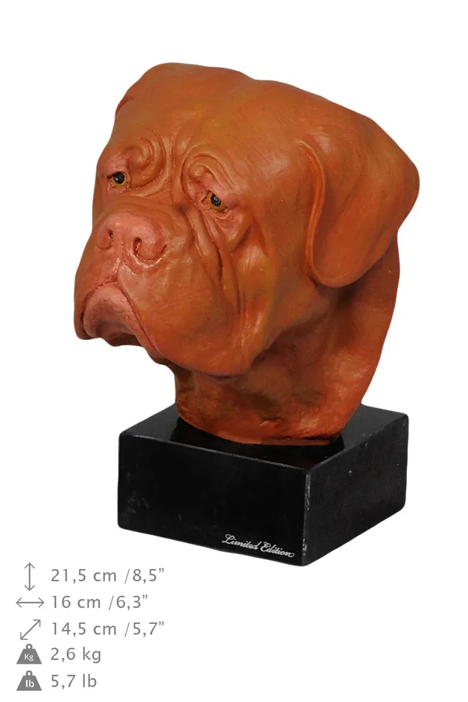 Dogue de Bordeaux Sculpture Réaliste, Déco Durable vs Objets Fragiles - 3