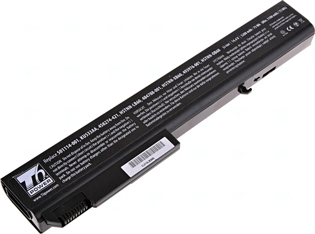 Nuova Vita per HP EliteBook 8540: Batteria T6 Power 5200mAh 74Wh