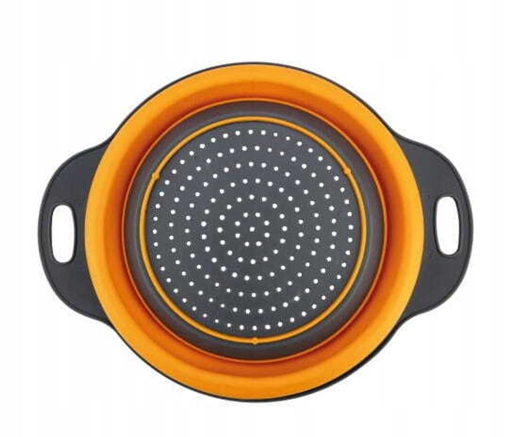 Skládací kuchyňské sítko 24 cm silikonové s držadly Obrázek produktu 