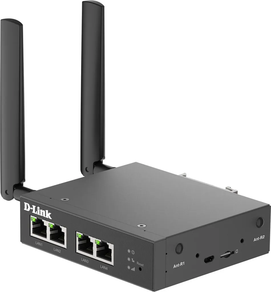 Routeur 4G D-Link DWM-314-T Fast Ethernet 100 Mbps Fixation Rail DIN