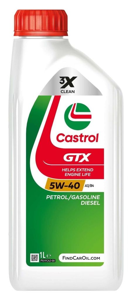 Castrol GTX 5W-40 A3/B4 Motoröl 1,0 l, 1 St.