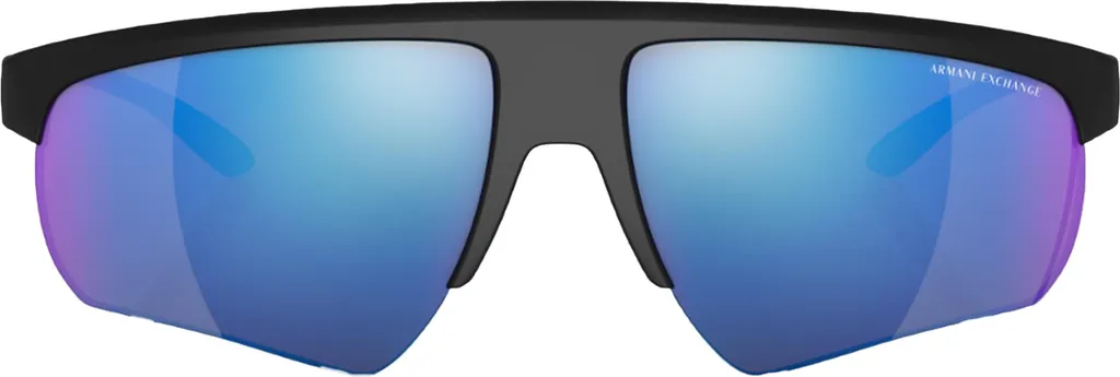 Armani Exchange SY121 Lunettes de soleil miroirs Bleu et Noir Unique