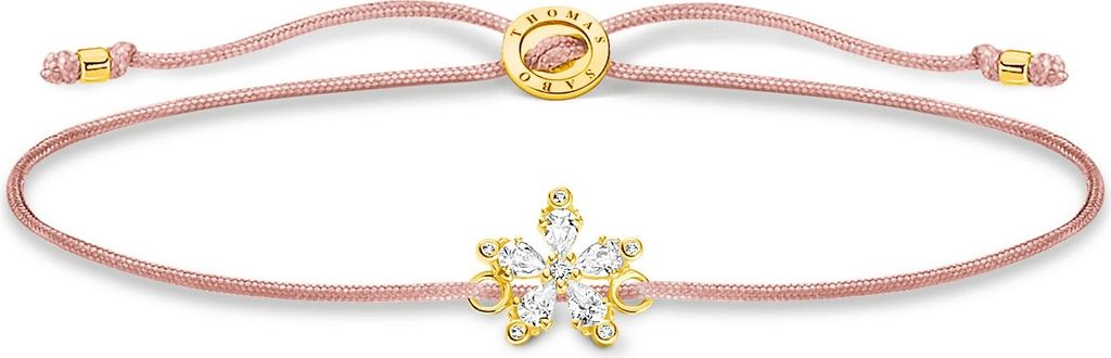 Thomas Sabo LS119-379-19-L20v Damen-Armband Blume Goldfarben