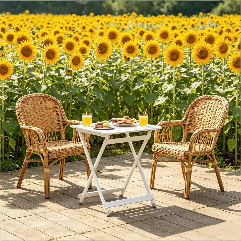 Table de camping robuste pliable avec patins de sécurité pour étals