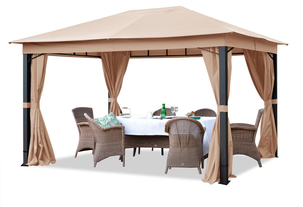 Gartenpavillon 3x4 m ALU Premium ca 220g/m² Dachplane Produktbild 