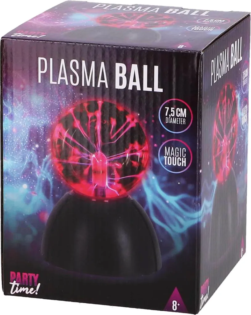 Boule à Plasma Party Time de 7.5 cm - Lampe Décorative Effets Magiques