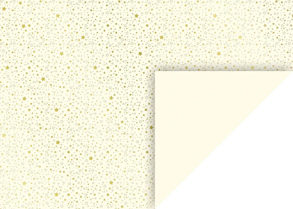 Heyda Carton Photo à Étoiles Or et Crème 50x70 cm Résistant 220g/m2