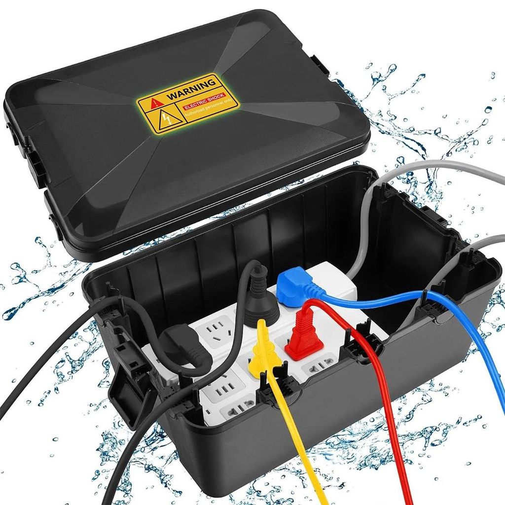 Große Outdoor-Kabelbox IP54 – Stromverteilerkasten mit Produktbild 