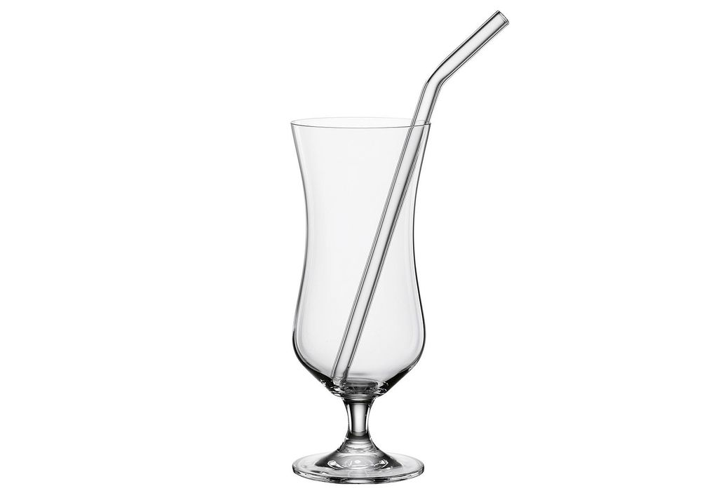 Bohemia Bar Selection Cocktailgläser Set mit Trinkhalm 420ml 2er Set
