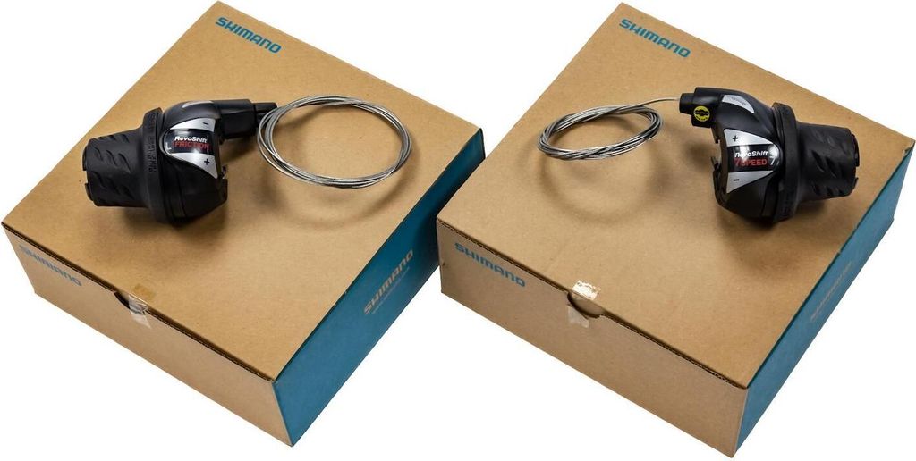 3/7 fach Shimano Revoshift Drehgriff Schalter inkl. Schaltzug