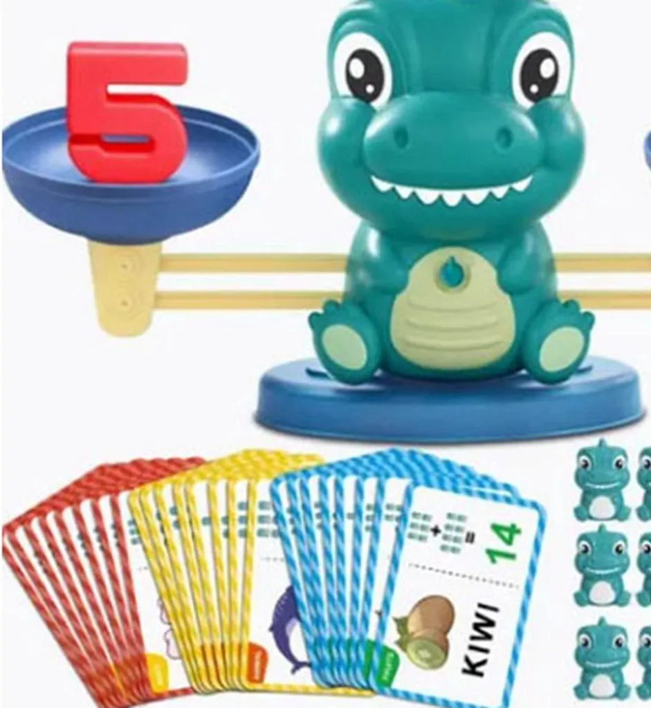 Jeu de Société Mathématique Dinosaure pour École et Activité Maison - 4