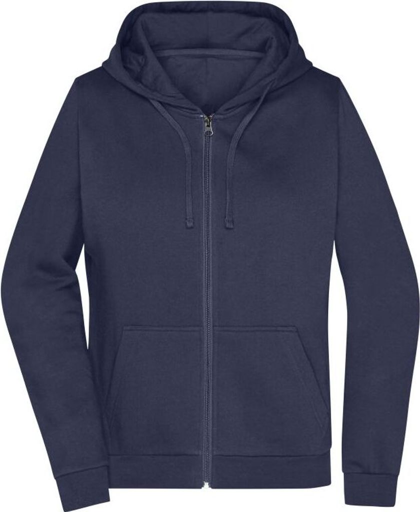 Klassische Sweatjacke mit Kapuze navy, Gr. M Produktbild 