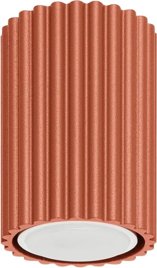 Plafond KARBON 10 roter Ocker 1xGU10 10W Aluminium Produktbild 