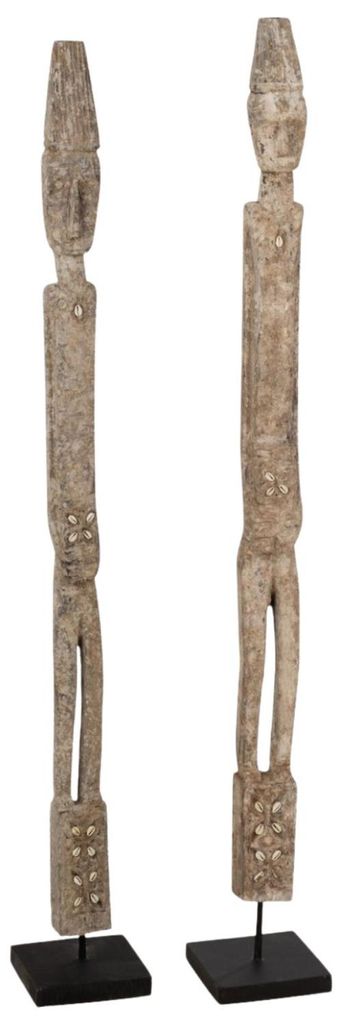 J-Line Holzfigur Kali Albasia 2er Set 120 cm, sortierte Produktbild 
