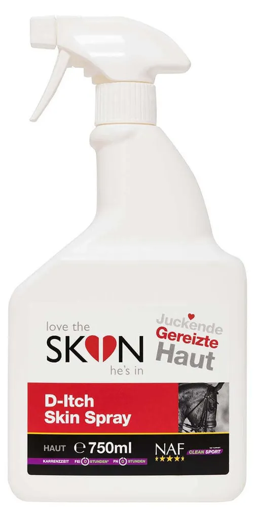 Spray pour la peau NAF LoveTheSkin contre la dermite du cheval 750ml
