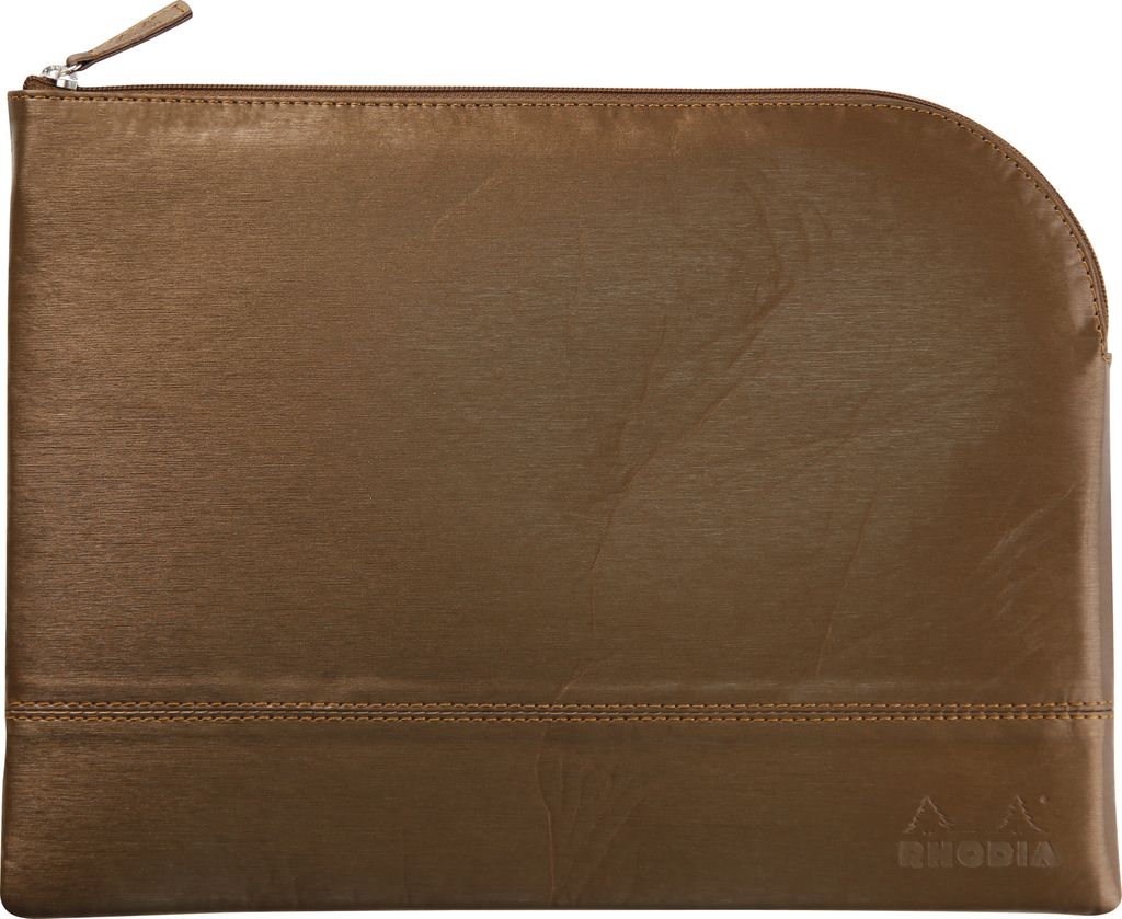 Rhodia Rhodiarama Etui aus Kunstleder Reißverschluss, 21x28 cm Bronze 116719C