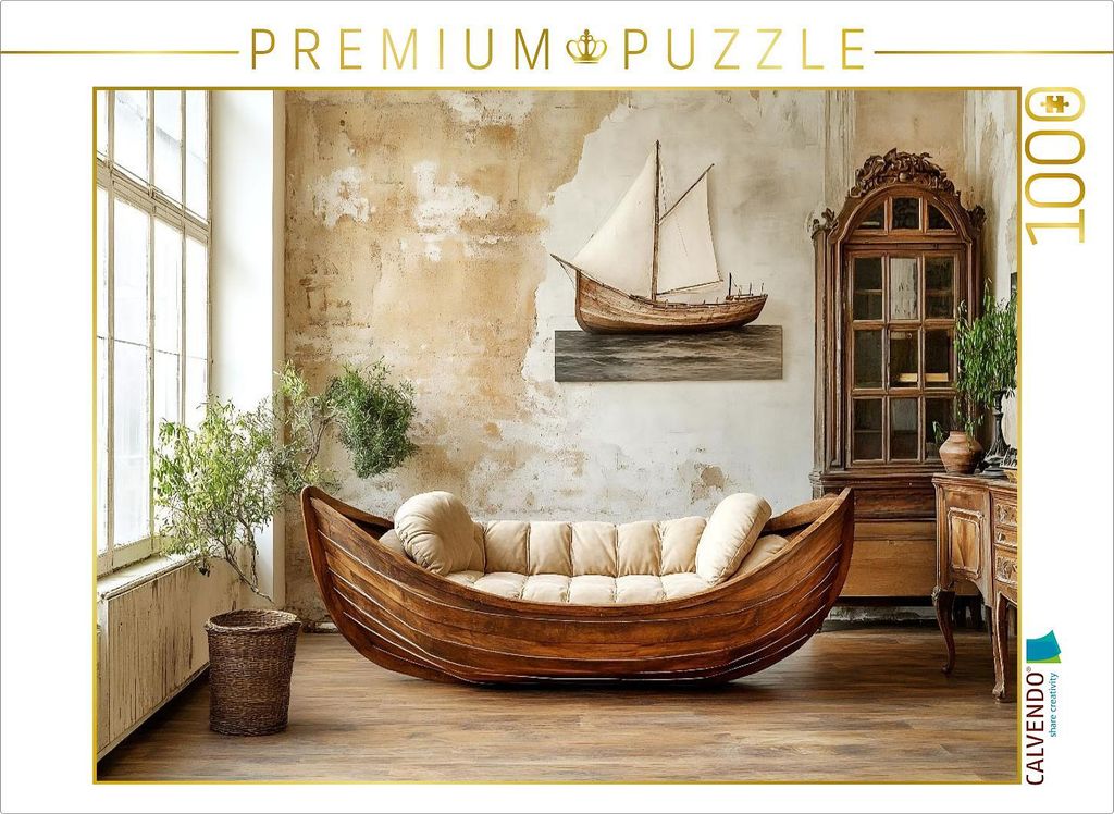 CALVENDO Puzzle Ein Motiv aus dem Kalender "Wohnträume aus Holz" | 1000 Teile Lege-Größe 64x48cm Foto-Puzzle für glückliche Stunden