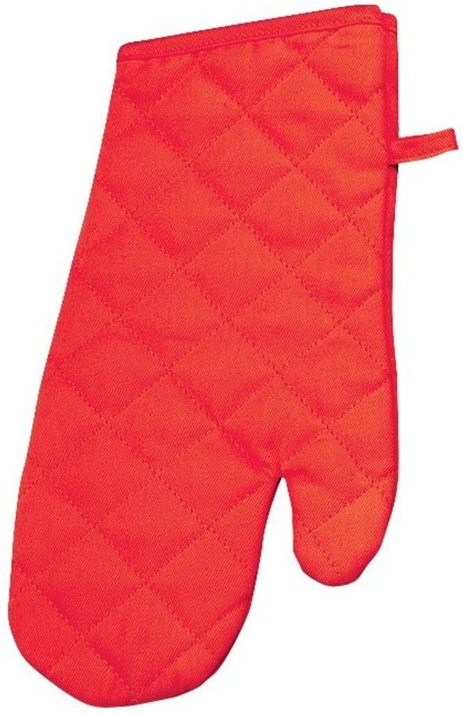 in Topflappen rot