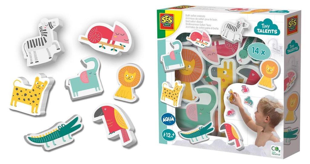 SES CREATIVE Badewannen Safari Tiere 14 Stück