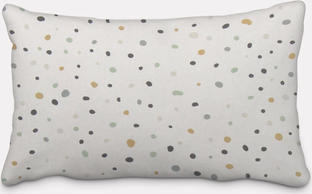 SCHÖNER LEBEN. Kissenhülle Tupfen Pünktchen weiß mint ocker schwarz Größe 60x80cm (HxB) 60x80cm (HxB) Größe
