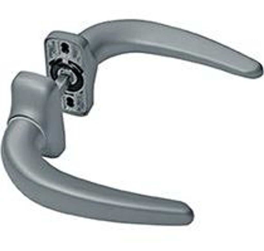 Doppeltürdrücker Horus 2051I FAPIM Vierkant 8 mm - Grau 9006 - 2051I_G5