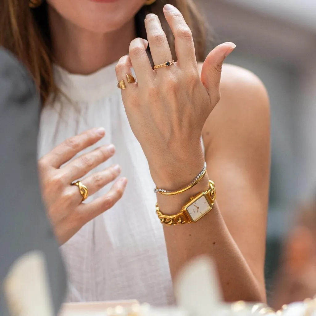 Esclave Un Vers Ojba13G : Bracelet Esclave en Or 18 Carats pour Femme