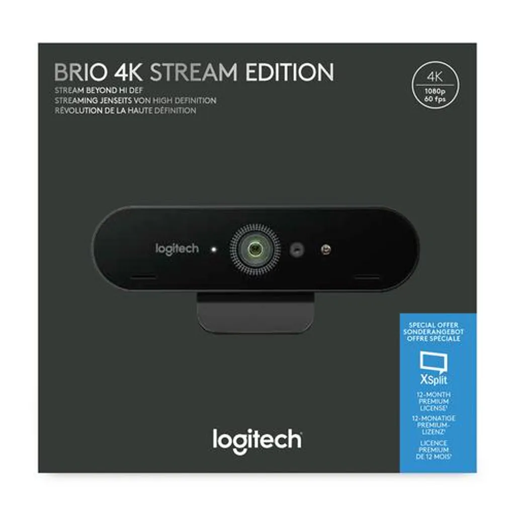 Webcam 4K Logitech BRIO Stream Edition pour Streaming et Visioconférence - 43