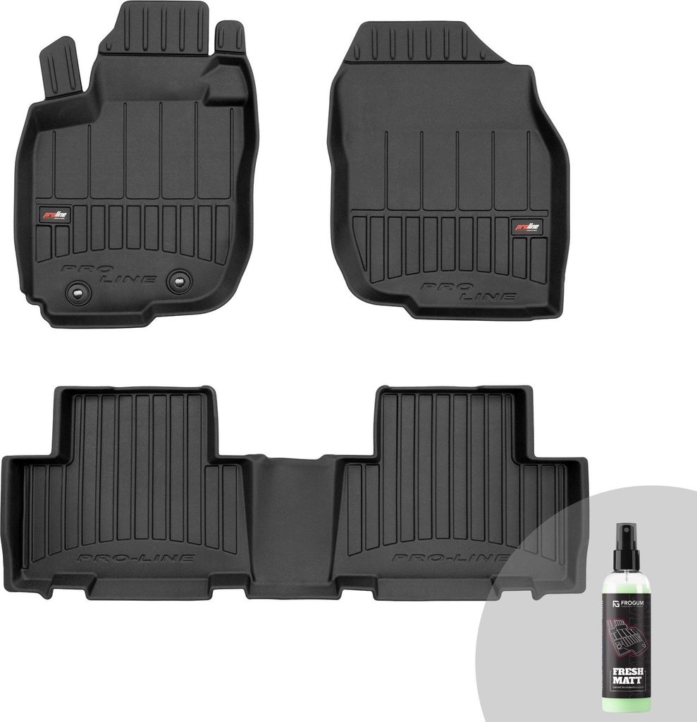 FROGUM ProLine 3D Gummimatten Exklusiven Auto Fußmatten Autofussmatten für Toyota RAV4 III 2005-2012