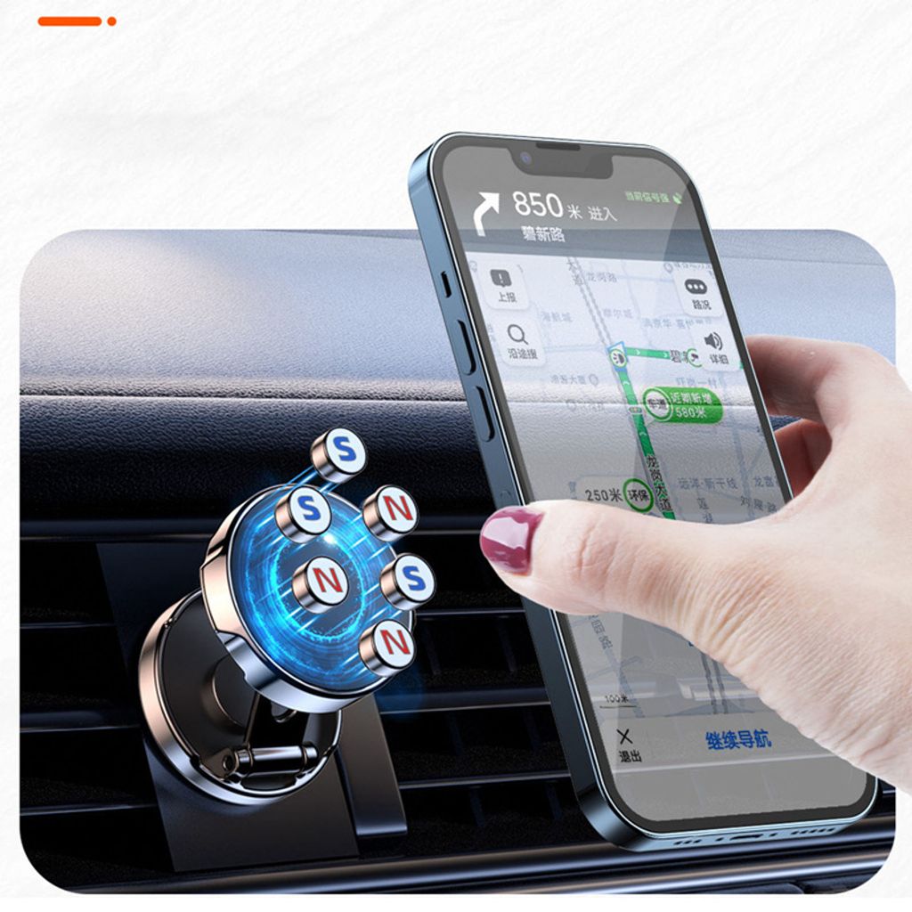 Drehbarer 360° Und Einziehbarer Auto Handy Halter Multifunktionaler  Rückspiegel