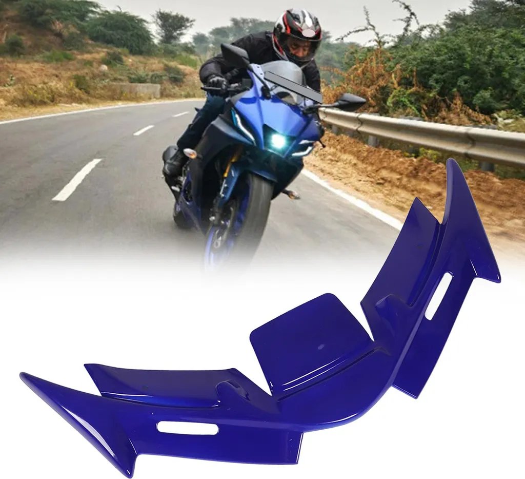 Aileron de rechange moto YZF R15 V4 2022+, protection aérodynamique bleu