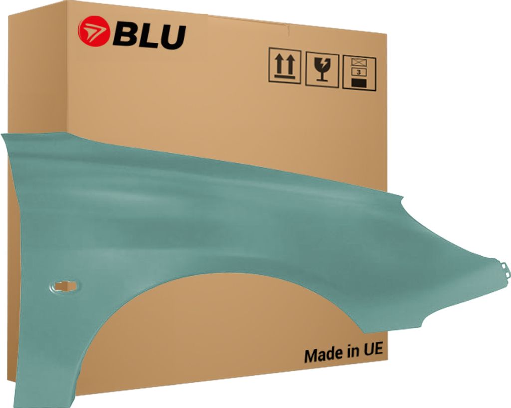 BLU Błotnik pasujący do Peugeot 206 KRV Prawy Zielony Vert Zdjęcie produktu 