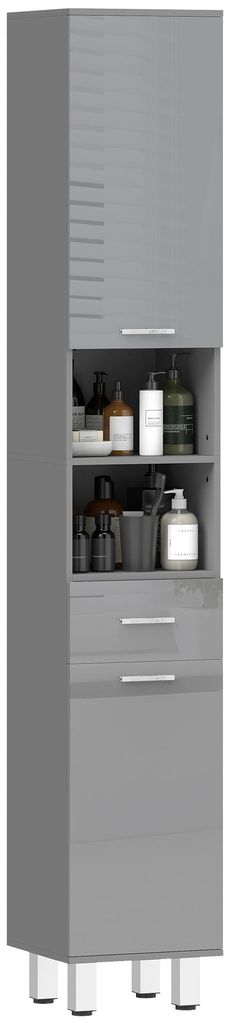 Mobile da bagno kleankin, mobile alto con ripiano Immagine del prodotto 