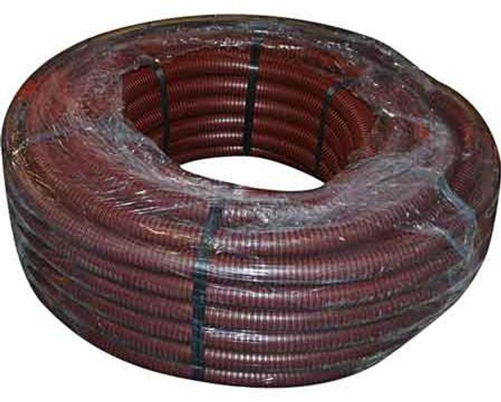 TUBO CORRUGATO CON TIRAFILO MARRONE Ø 25 mm - rotolo 50 mt Immagine del prodotto 