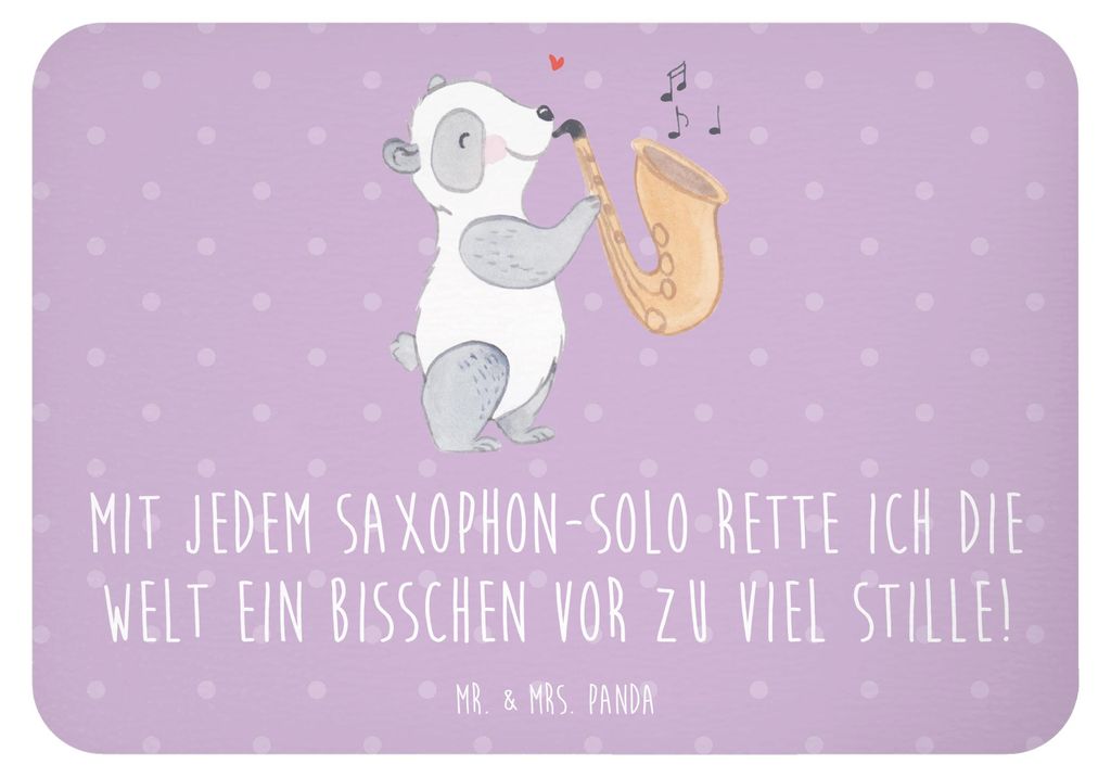 Mr. & Mrs. Panda Kühlschrankmagnet Saxophon Magie - Lavendeltraum - Geschenk, Musiker, Lernen, whiteboardmagnet, Instrument, Notizhalter, magnet, ...