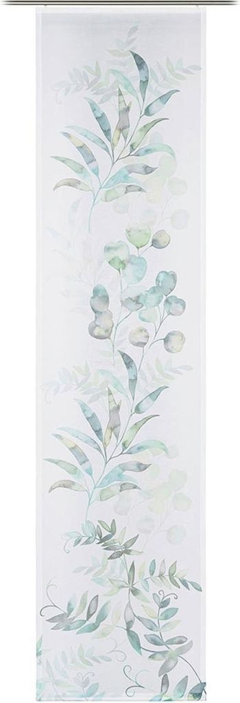 Flächenvorhang - 60 x 245 cm - Salbeigrün - Polyester - inkl. Technik